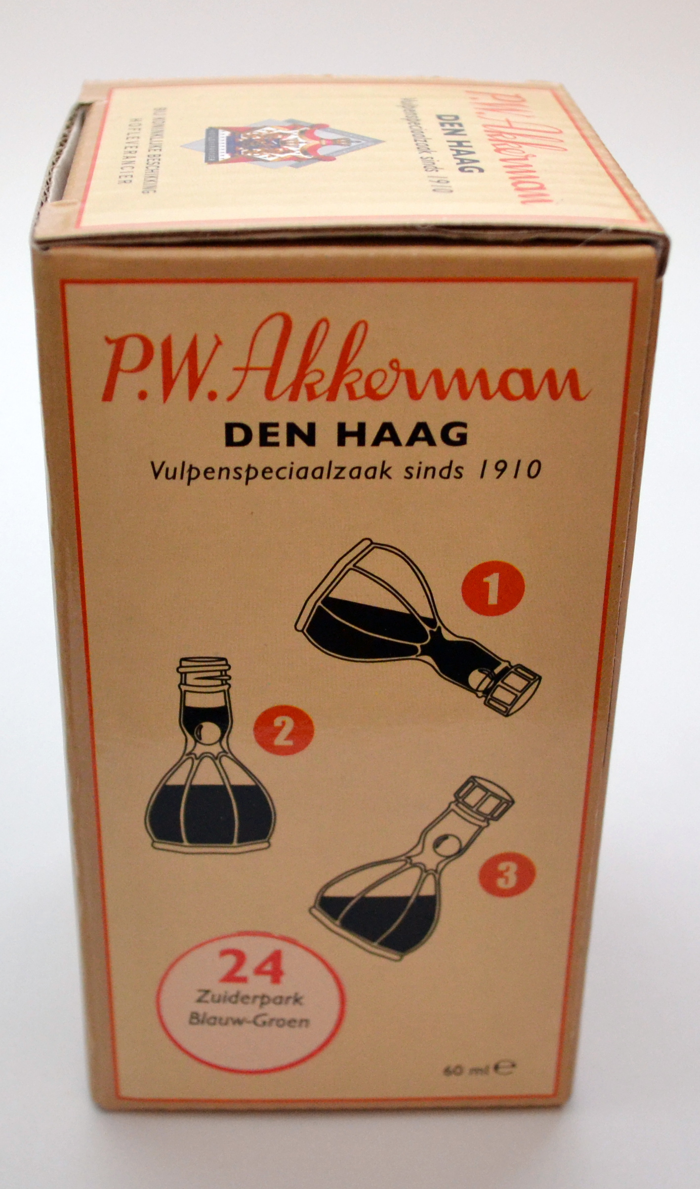 P.W. Akkerman #24 Zuiderpark Blauw-Groen Fountain Pen Ink