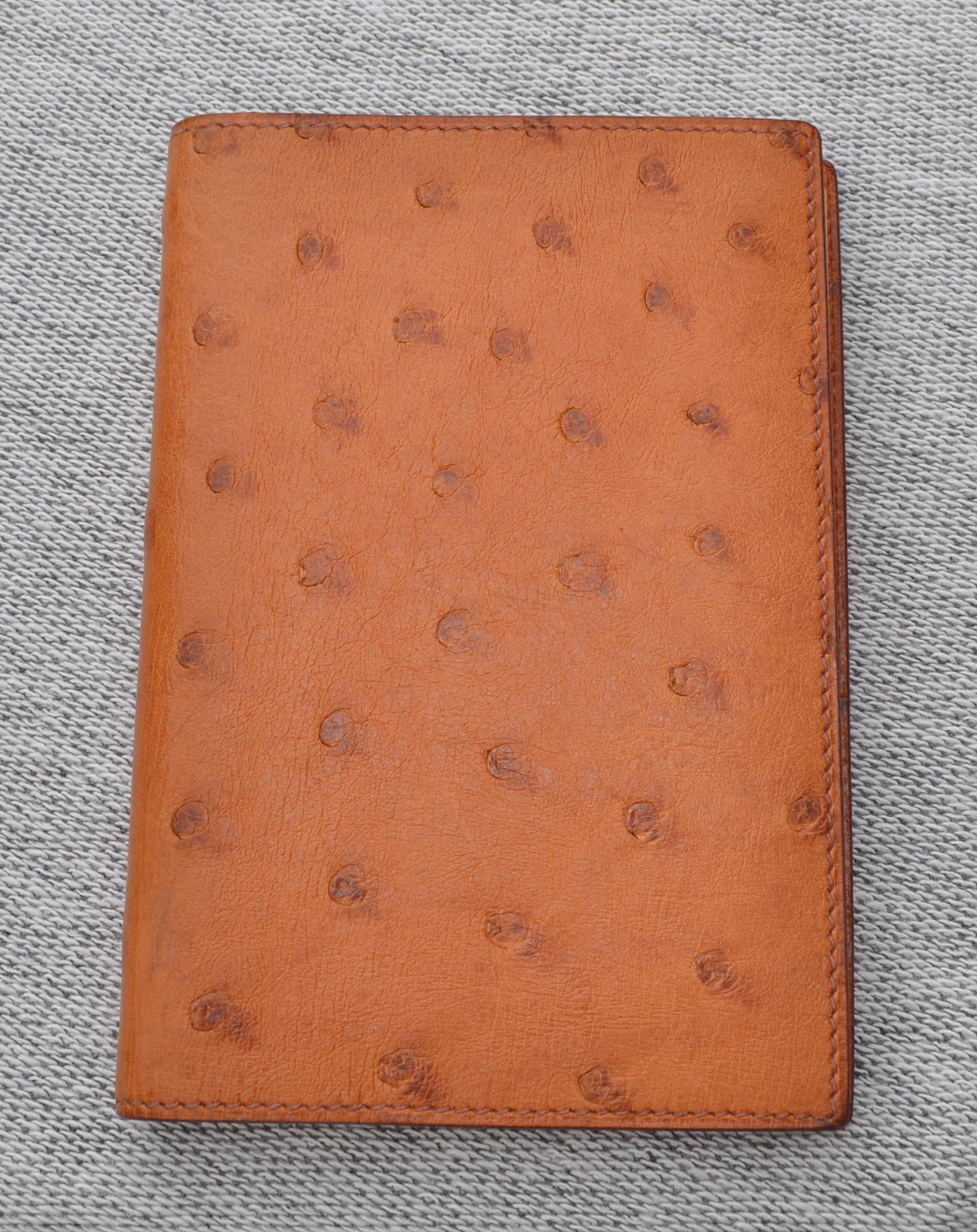 Hermès Ostrich GM Notebook Cover