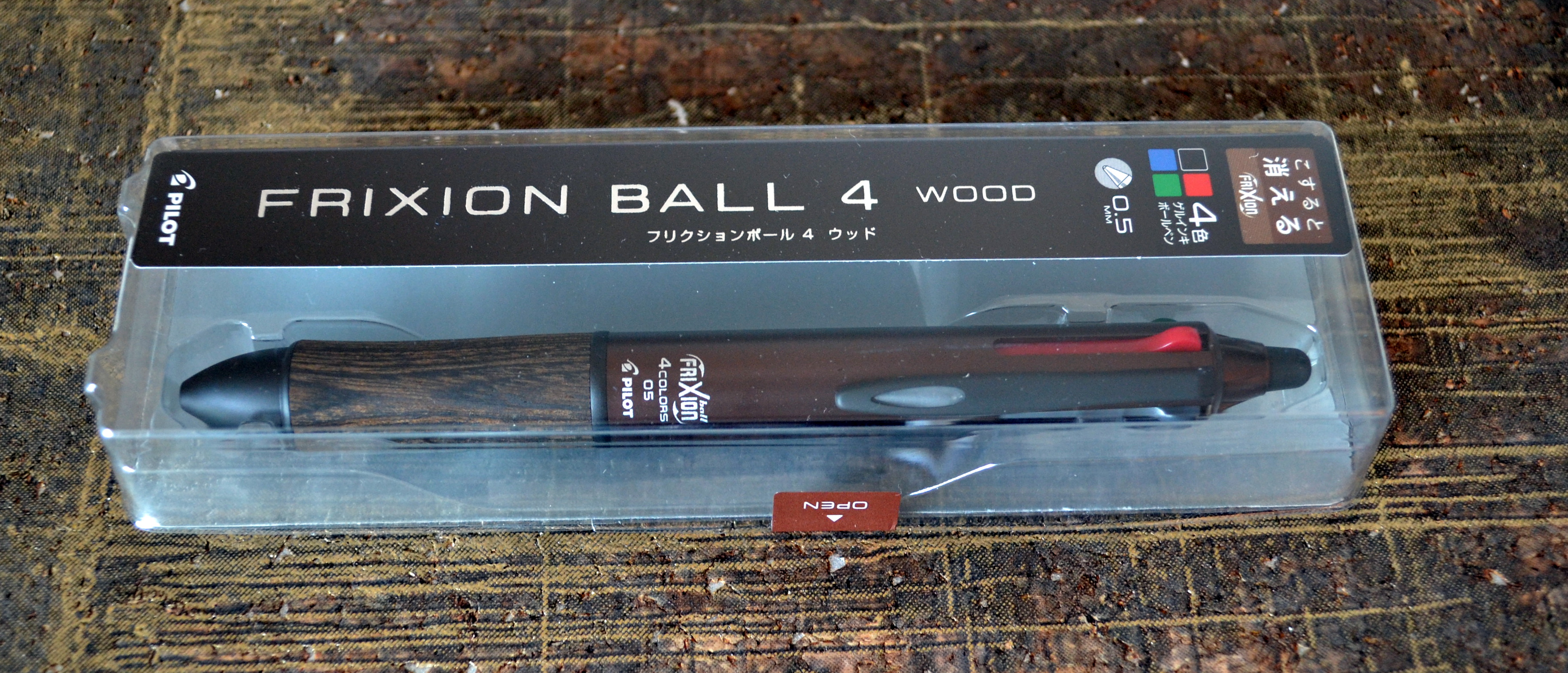 Pilot Frixion Ball 4 Wood Multi-Pen 0.5mm
